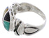 Sterling Silver Multicolor Inlay Southwest Ring Size 8-1/4 TX40035